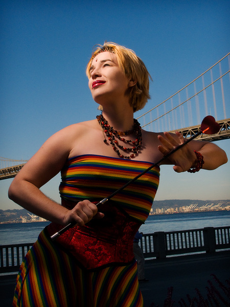 Female model photo shoot of GoAskAlice by Michael White Photo in Bay Bridge, San Francisco, CA