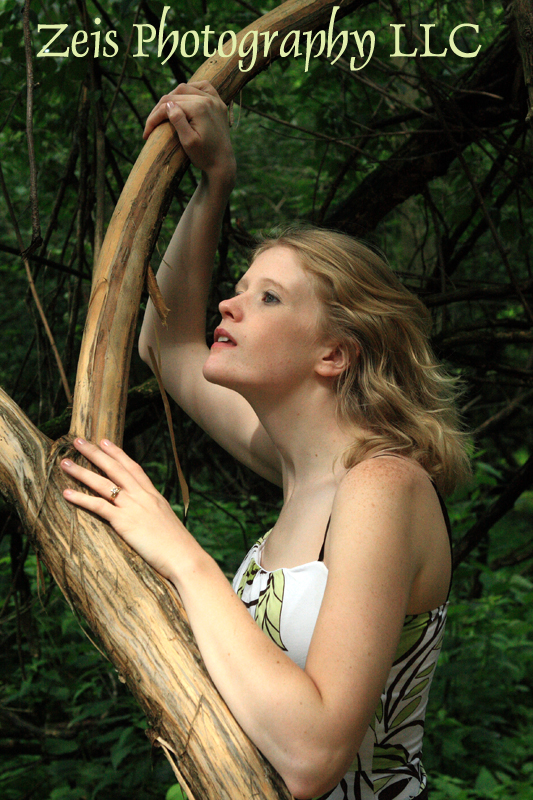 Male and Female model photo shoot of Zeis Photography LLC and Char Rose in Mt Airy Forest