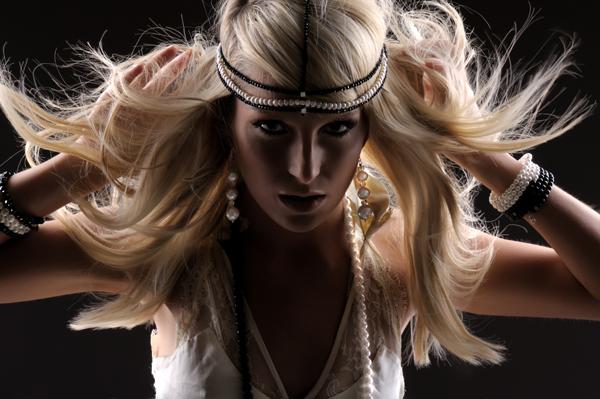 Female model photo shoot of Elisha Francis Jewelry and AlankaD by Rasakija in London, makeup by Katie Kamenska
