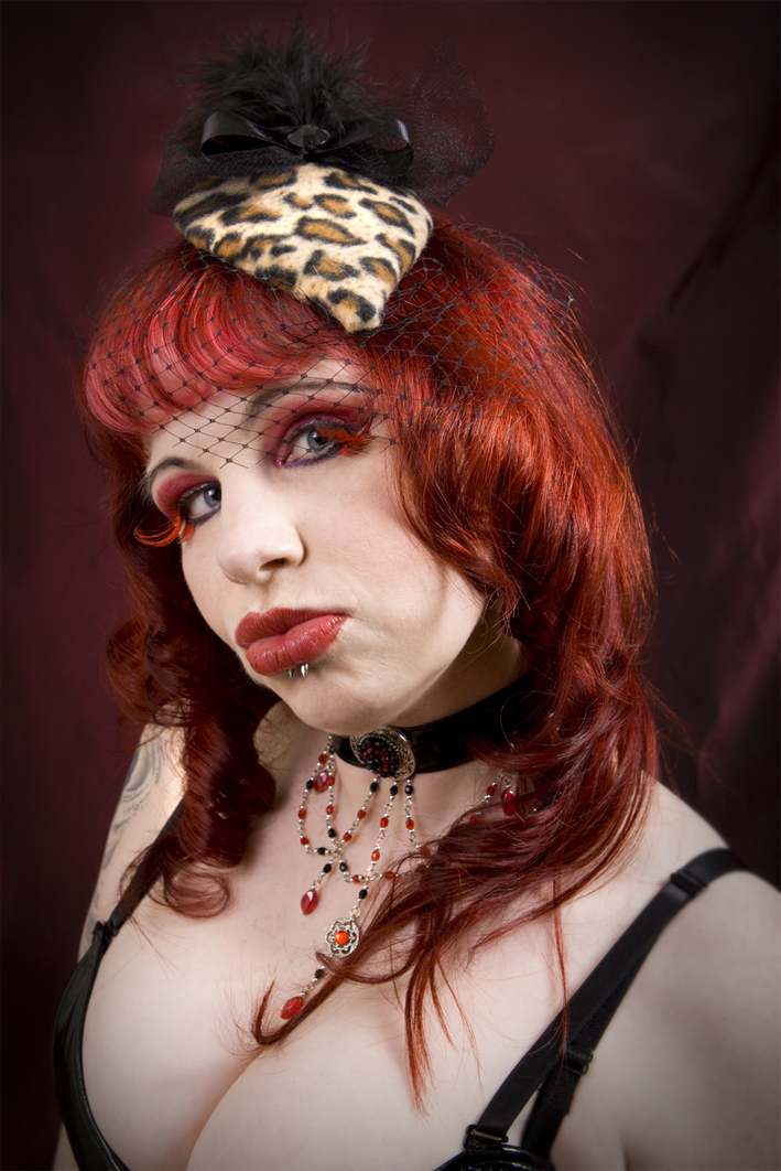 Female model photo shoot of Ebolabelle by Image_Asylum, makeup by Makeup by Doll