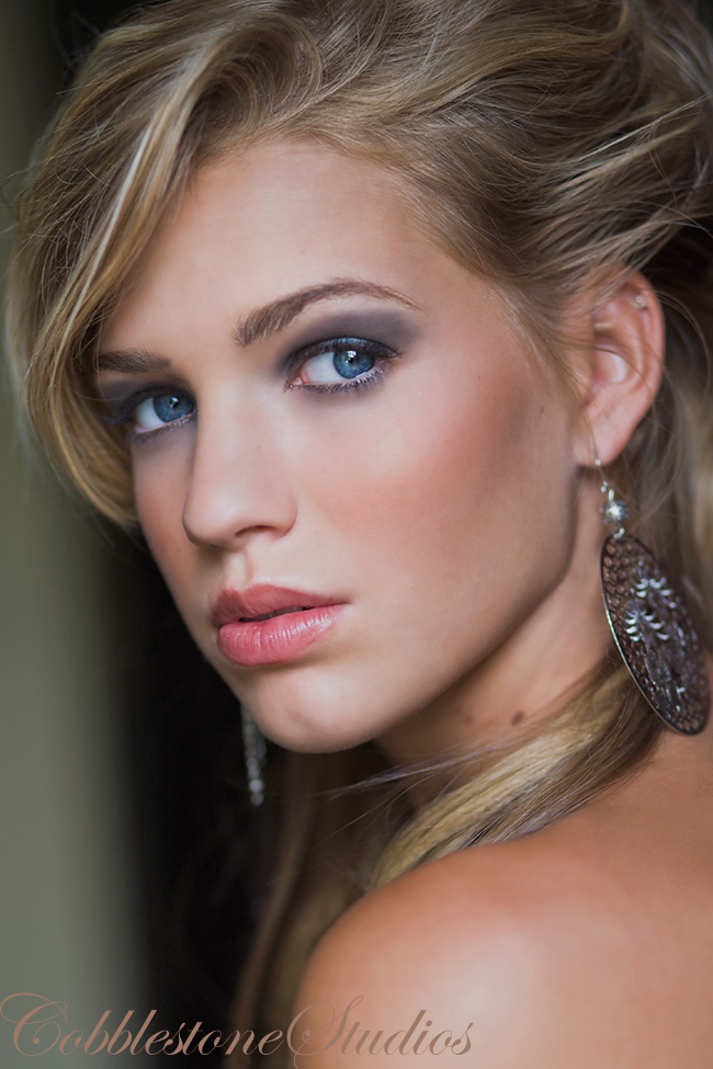 Female model photo shoot of Megan Evans by Cobblestone Studios, makeup by shelley illmensee