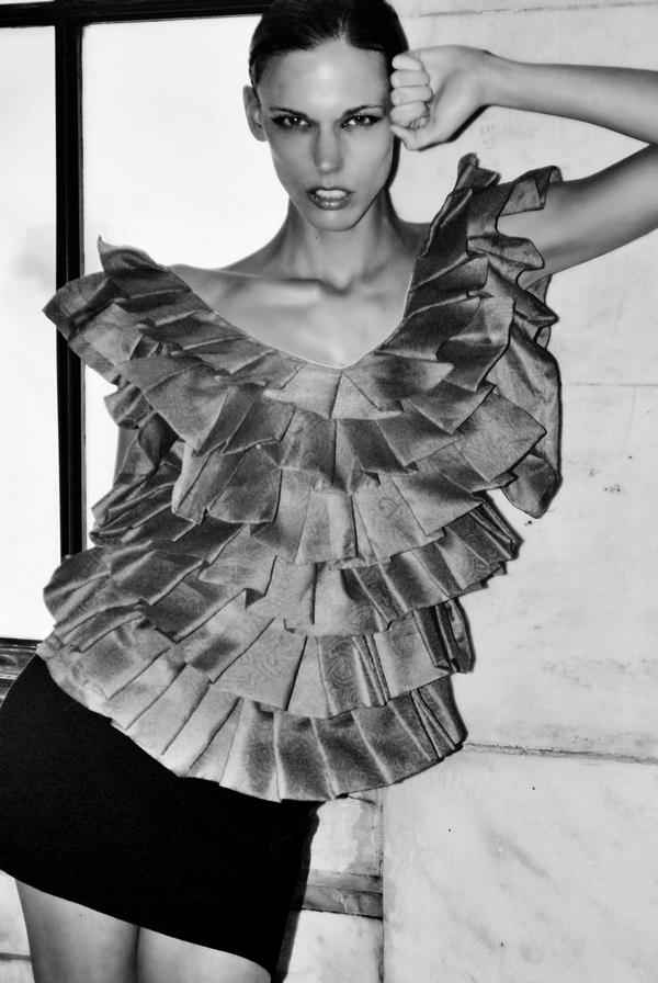Female model photo shoot of Rachel High Fashion by DeAndre DaCosta Studios in New York City Public Library