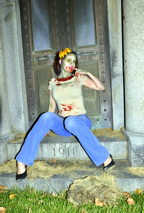 Female model photo shoot of Rachel Valentina by Silent Butterfly in Graveyard, makeup by midian