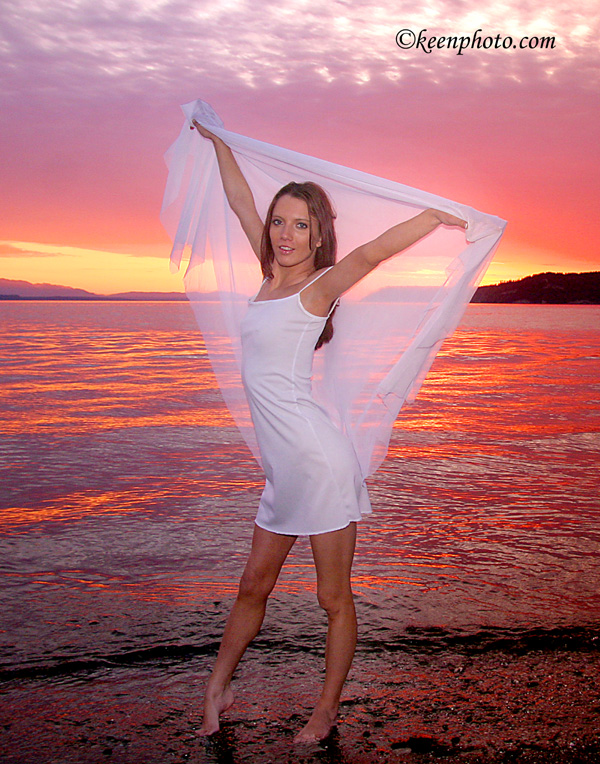 Female model photo shoot of crystalcoffman by KEEN Photographics in Picnic Point Beach