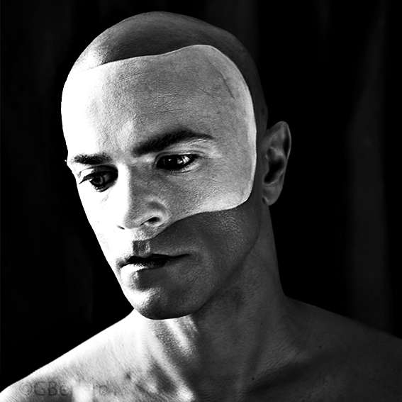 Male model photo shoot of G Benard in Marbella, makeup by Georgemeup