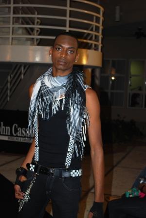 Male model photo shoot of Anthony McNeil in jcb fashion show
