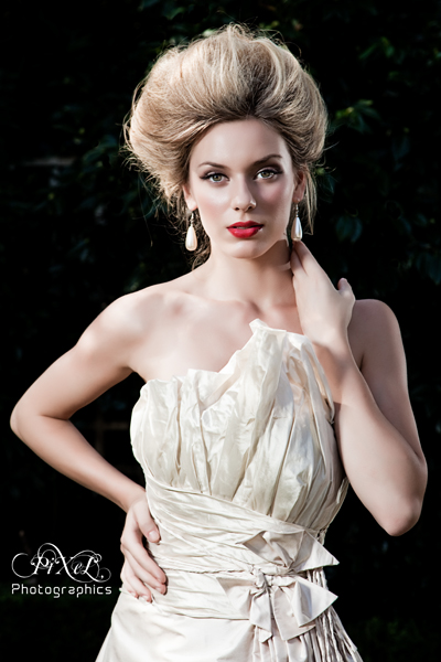 Female model photo shoot of Culture Bridal Couture and Tereza K by PiXeL Photographics in sydney, makeup by Danielle Hampton