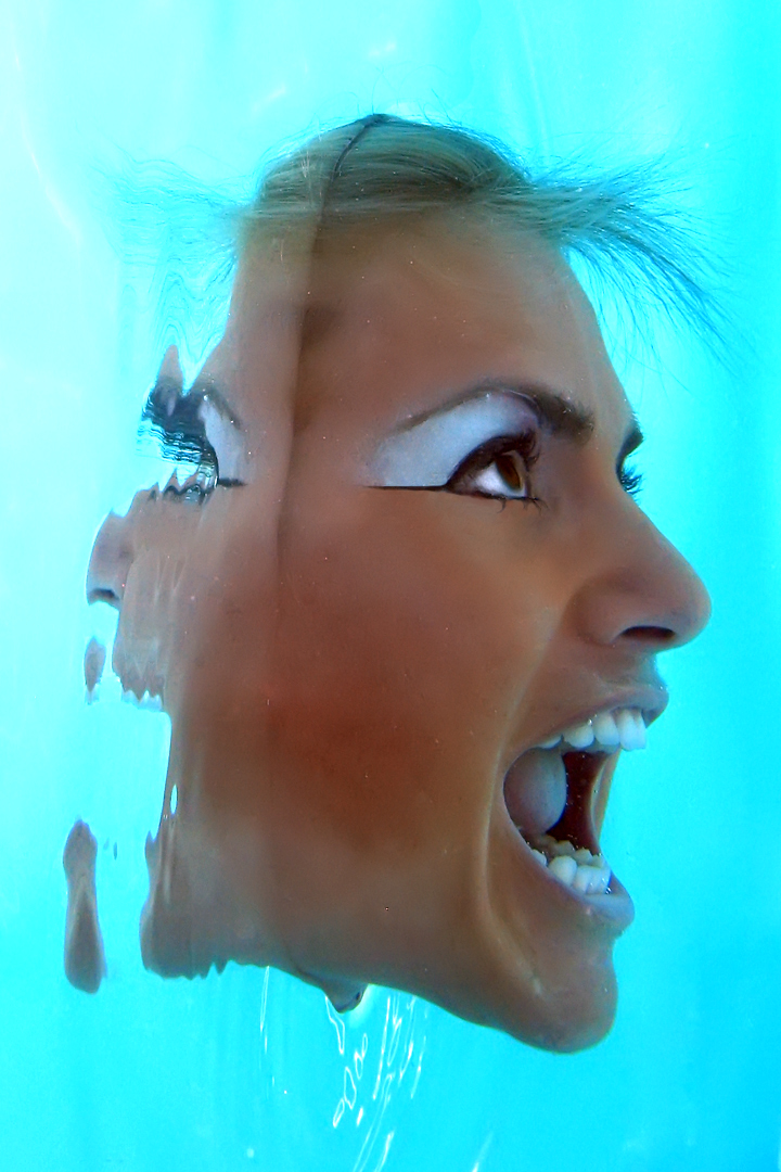 Female model photo shoot of SR makeup and Ashley Reese by Ken Myers Underwater in Keller
