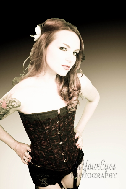 Female model photo shoot of InYourEyesPhotography and Poetry, wardrobe styled by Love Poetry Corsets