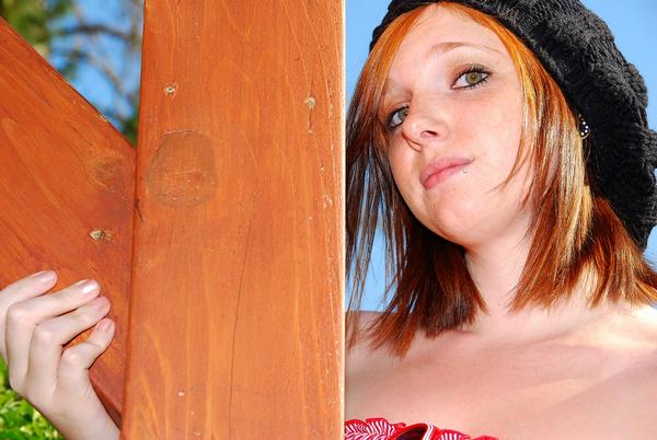 Female model photo shoot of Little_Red69 by STEFI  SImage in Nampa, ID