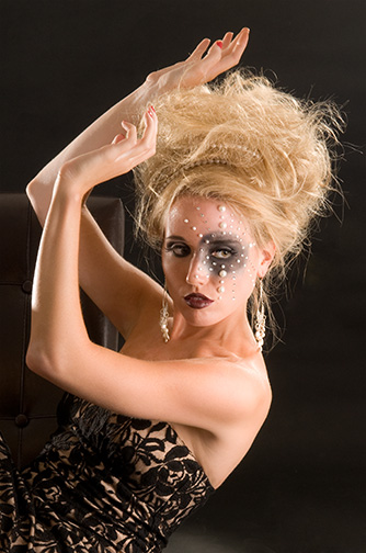Female model photo shoot of ELFNSIX by Holly DeGarmo, makeup by J Spooner
