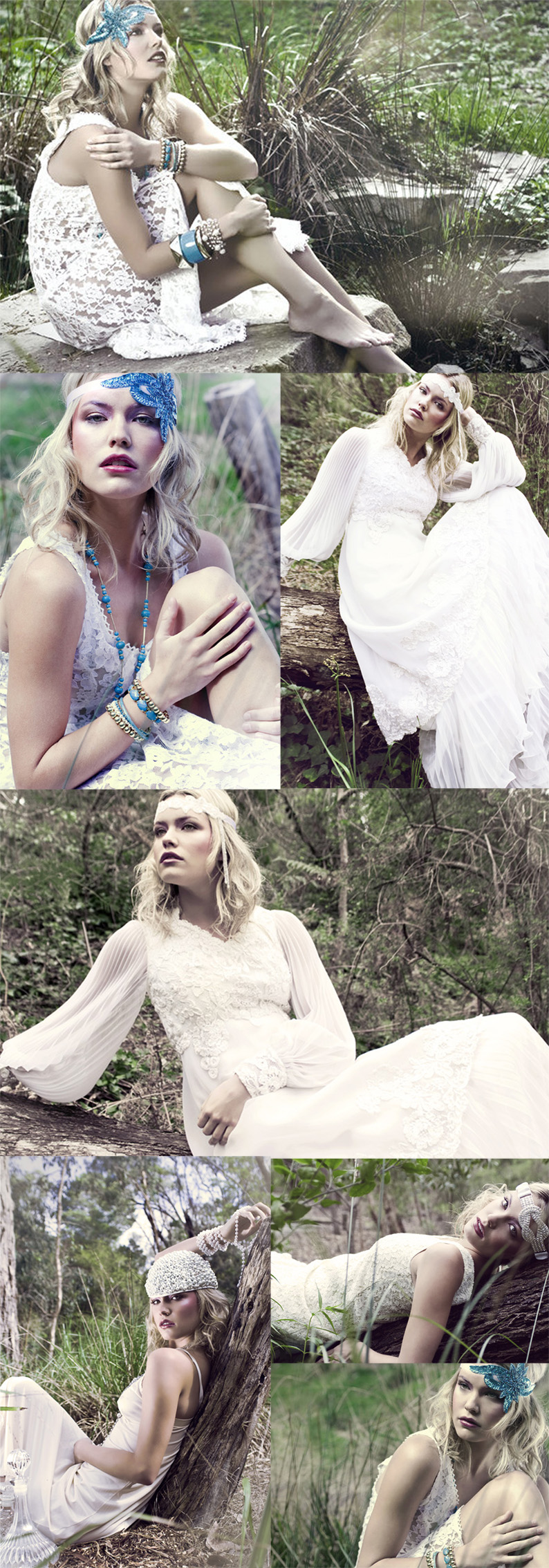 Female model photo shoot of Messina Designs by Elvina-Mae in Warranwood Rainforest, makeup by phoebe goulding