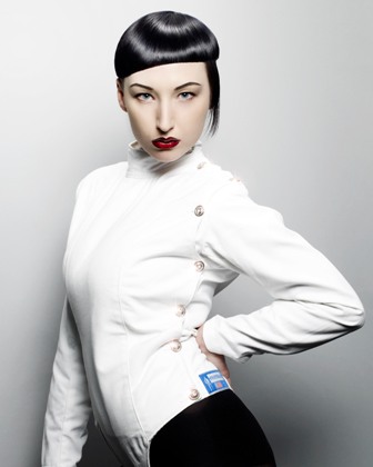 Female model photo shoot of Manko in Hob Salons London