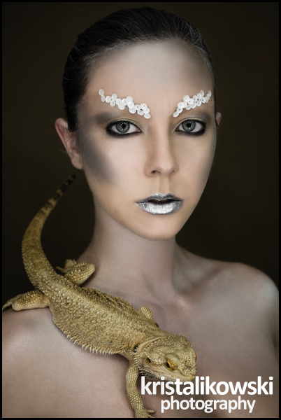 Female model photo shoot of Vicki Blatchley by Kristian Black in Swindon, makeup by Gemma Sutton