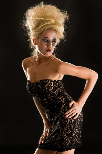 Female model photo shoot of GulchDesign and ELFNSIX by Holly DeGarmo, makeup by J Spooner