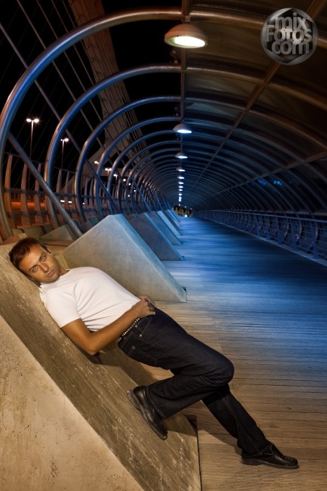 Male model photo shoot of Jose Antonio Pardos in 3RD Millenium Bridge ZARAGOZA