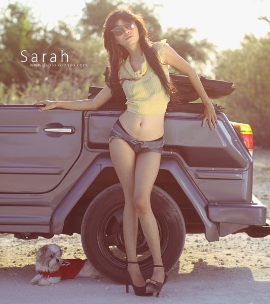 Female model photo shoot of sarah wulan sari in Bali