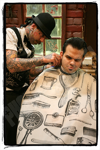 Male model photo shoot of richie the barber
