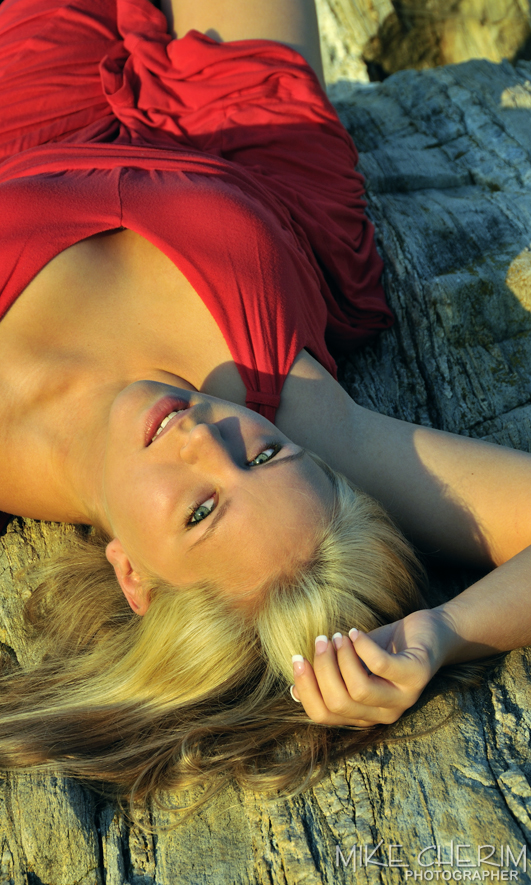Female model photo shoot of Scarlett Ruby by Mike Cherim in Rye, NH