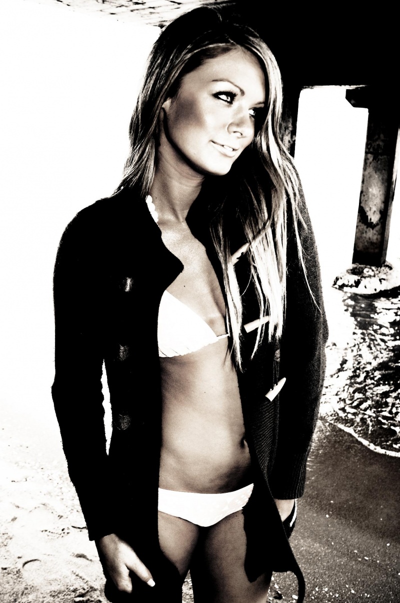 Female model photo shoot of Jess Martini by Sandbox Studios in Dromana pier