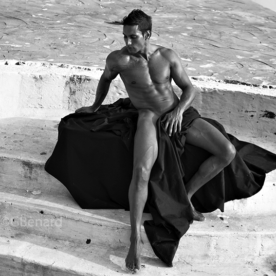 Male model photo shoot of G Benard and Antonio  Millon in Marbella