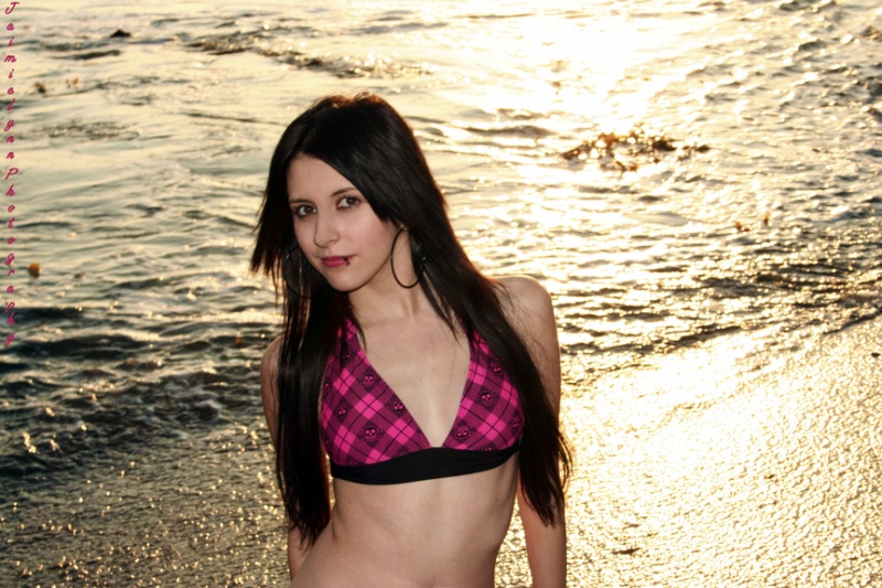 Female model photo shoot of May Escareno by JaimieLynn Photography in Shell Beach, CA