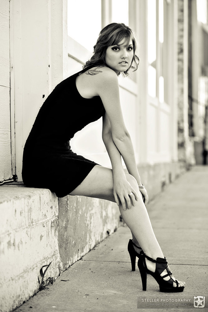 Female model photo shoot of Candice F by Steller Photography in Main street in my home town
