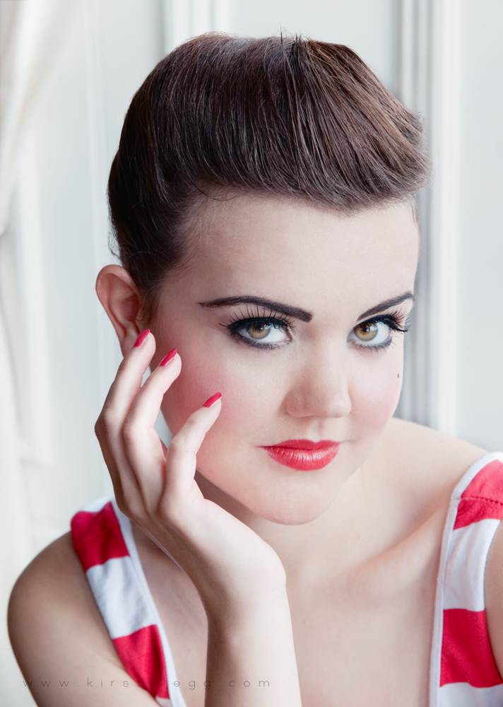 Female model photo shoot of Nicole Abbott by kirstylegg in Dundee, makeup by SC Makeup Artistry