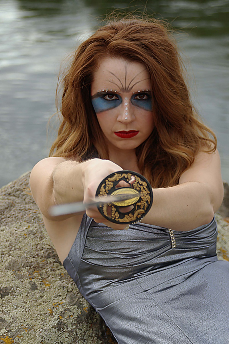 Female model photo shoot of Make Up by Dora and Stormy7 by Cameron Productions in Snake River ID,