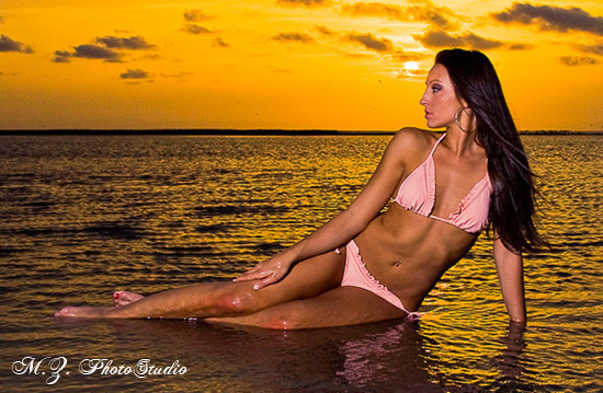 Male and Female model photo shoot of Marcelo Z Photography and Rae J in Galveston, TX