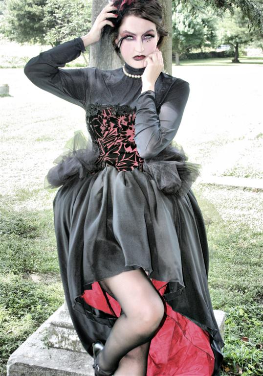 Female model photo shoot of ERIKA by Envy - Art, makeup by Aria Darling, clothing designed by KMKDesigns