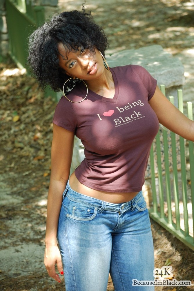 Female model photo shoot of Shannon Eugene by 24KPhotography, clothing designed by I Love Being Black