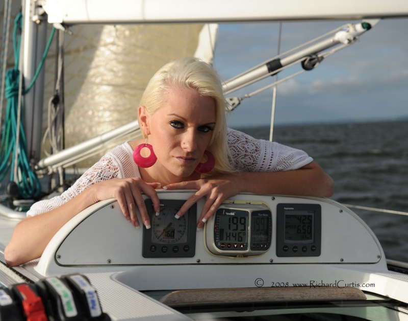 Female model photo shoot of Jessica G by Richard Curtis in Chesapeak Bay