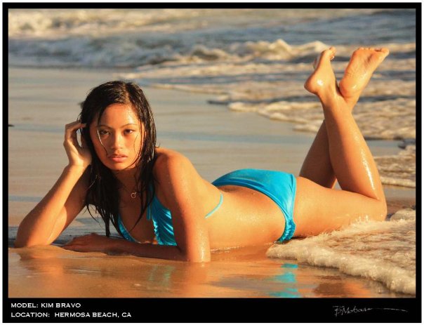 Female model photo shoot of Kimberly Bravo in hermosa beach