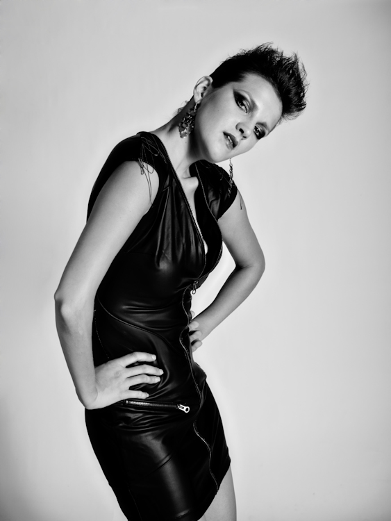 Female model photo shoot of Edyta by -NE-, hair styled by Heggy Gonzalez