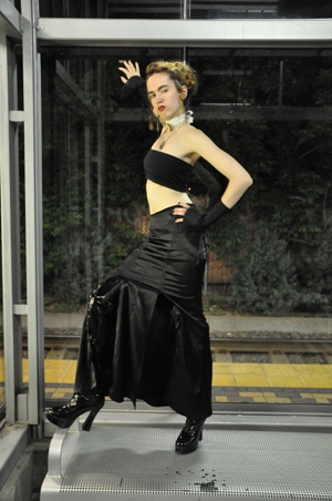 Female model photo shoot of Shadowfire in Cedar Riverside Lightrail