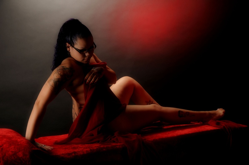 Female model photo shoot of Ebony Blutengel by RDCphoto in Kamloops BC