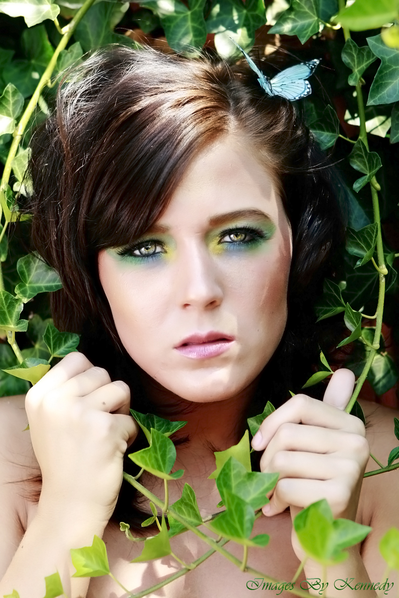 Female model photo shoot of Kayleigh Knecht by Will Kennedy, makeup by Royal Eyes