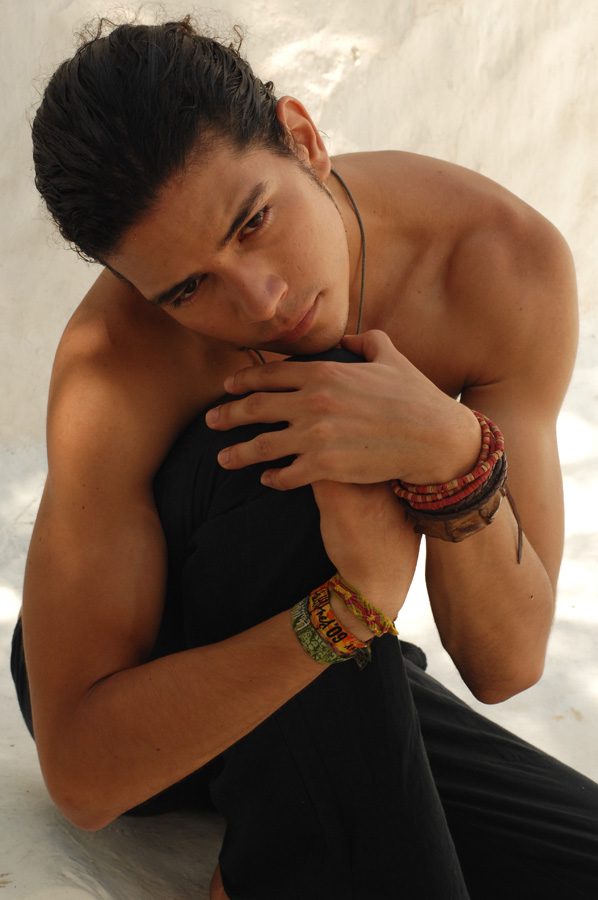 Male model photo shoot of Leonardo Alarcon in greece