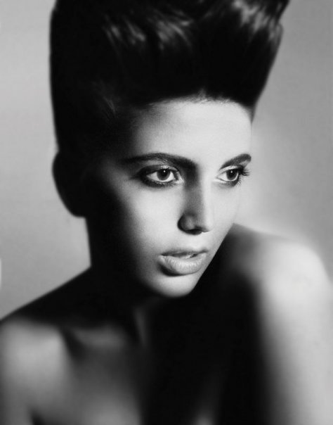 Female model photo shoot of Enida K by v v v in NY, makeup by Melissa Schwartz Jones