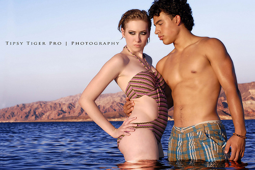 Female and Male model photo shoot of Mia H, Sarah Pine and Marek Racowicz by TTP Photography in Lake Mead