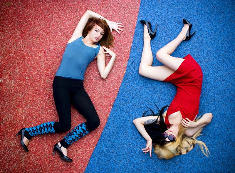 Female model photo shoot of Erica Bee, Rikala and SarahLorraine