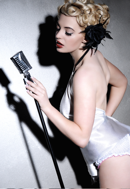 Female model photo shoot of mua spclfx hairstylist