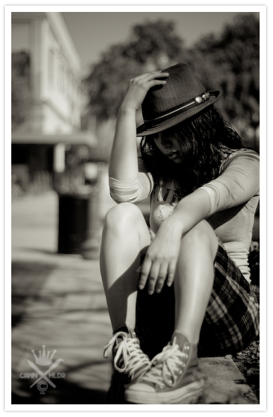 Female model photo shoot of Erika Nadine in Downtown Pomona, CA