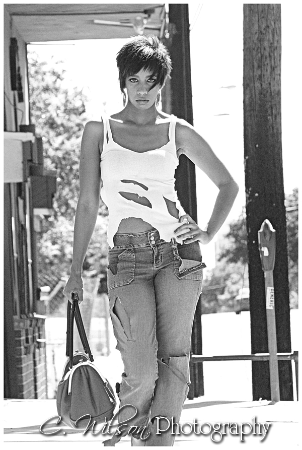 Female model photo shoot of Thena Vonne in Denton