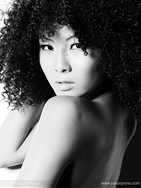 Female model photo shoot of Bleu Make Up Art by Josue Pena in Los Angeles