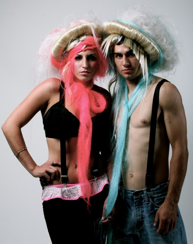 Female model photo shoot of Sass Moreno and ALEXANDRA PAIGE STAHLE by JULIAN MICHAEL in toni & guy sioree