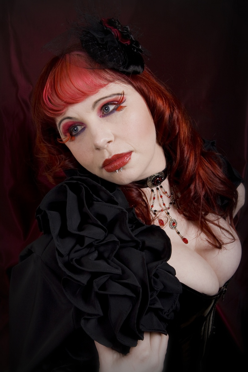 Female model photo shoot of Makeup by Doll and Ebolabelle by Image_Asylum