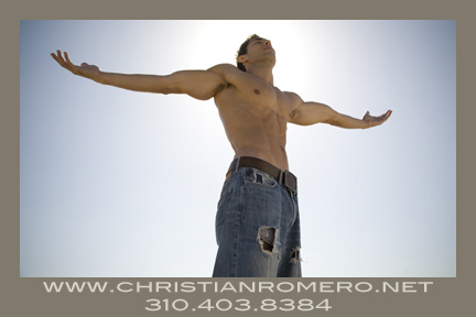 Male model photo shoot of Christian Romero in Santa Monica, Ca