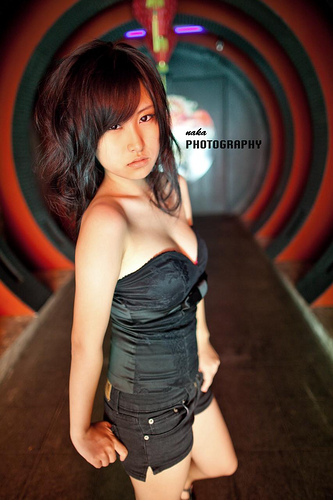 Female model photo shoot of wanzhuo